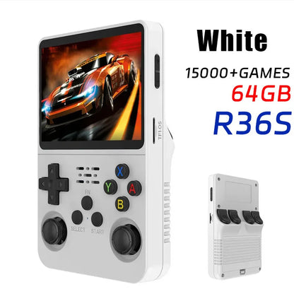 R36MAX Retro Handheld Video Game Console Linux System 4.0 Inch IPS Screen R36S Portable Pocket Video Player 128GB Games Gift