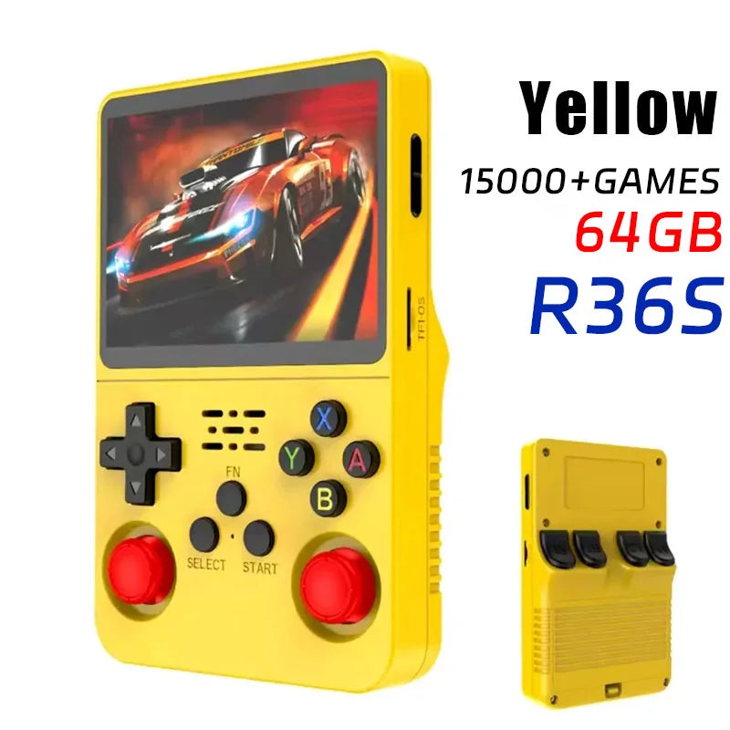 R36MAX Retro Handheld Video Game Console Linux System 4.0 Inch IPS Screen R36S Portable Pocket Video Player 128GB Games Gift