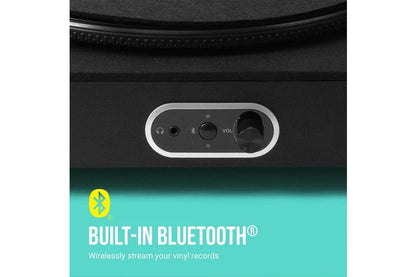 Sound Stream+ Bluetooth 5.1 Home Vinyl Record Player Turntable Set Black